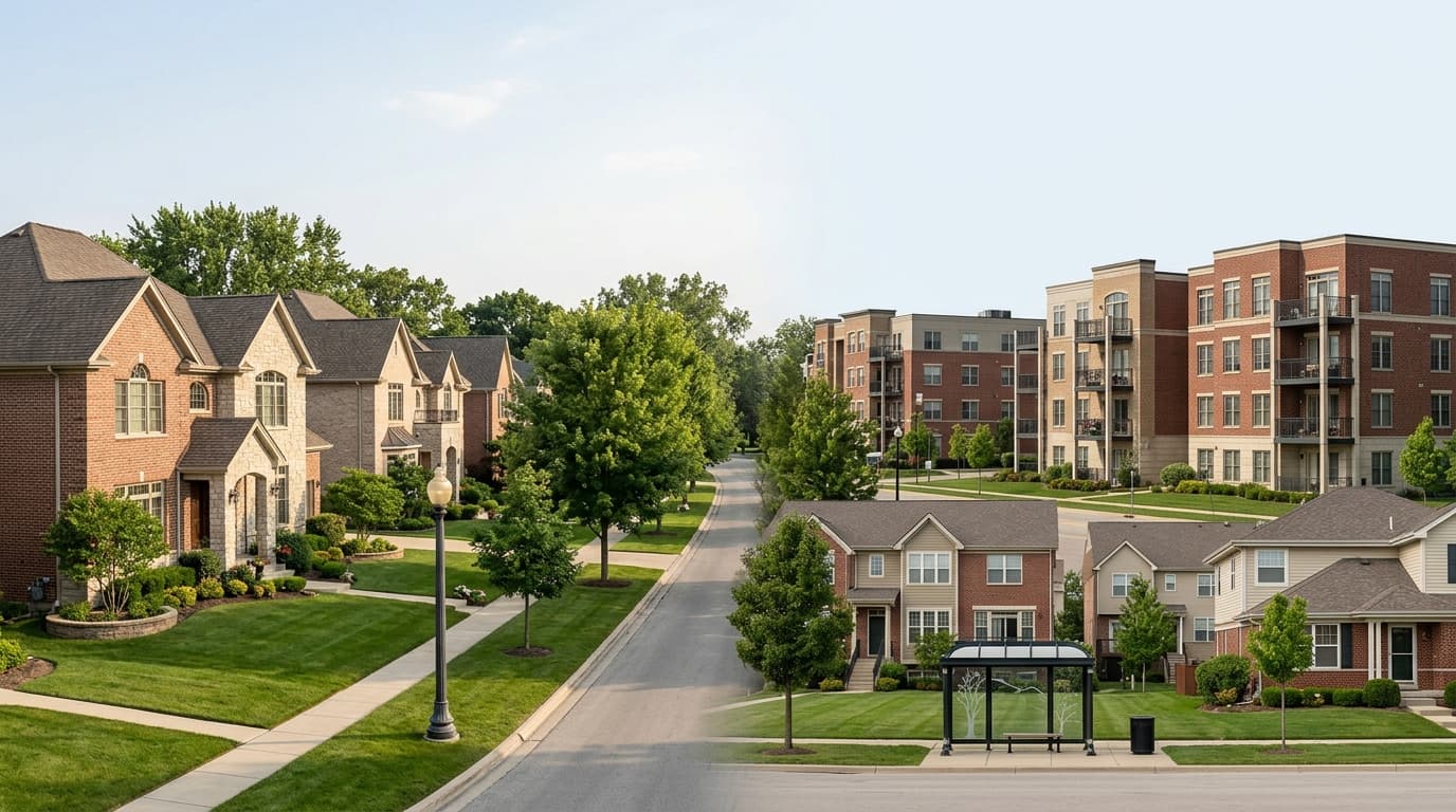 What should I know about housing choices in Park Ridge compared with Niles?