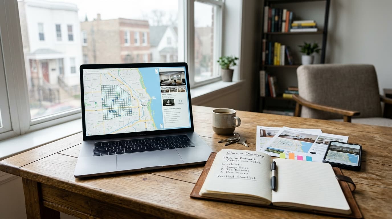What should I know about remote discovery, video tours, and shortlist verification in Chicago?